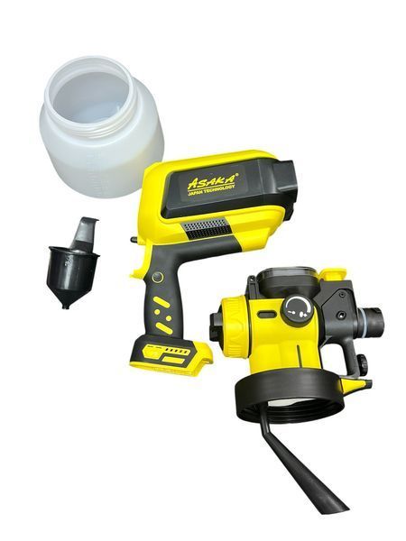 Акумуляторний фарбопульт ASAKA ASPS80 21V (38000 об/хв, 3 режими розпилення, підсвітка)
