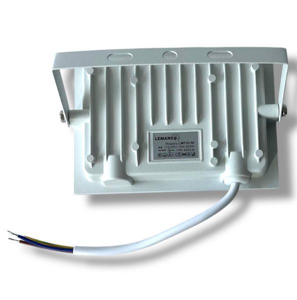 Прожектор LED 50w 6500K IP65 3400LM LEMANSO белый / LMP33-50