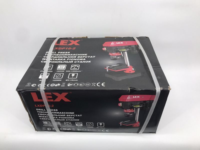 Свердлильний верстат LEX LXDP16-2 1600W (чугуна основа + металеві шківи)