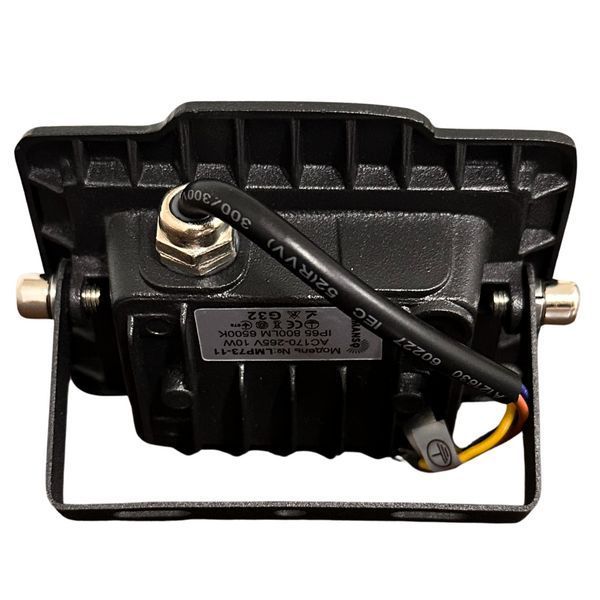Прожектор LED 10w 6500K IP65 800LM LEMANSO "Посейдон" чёрный/ LMP73-11