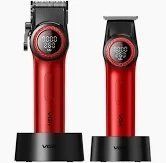 Комплект VGR 2 в 1 V-001&V-977 RED, акумуляторна машинка для стрижки (clipper) і тример