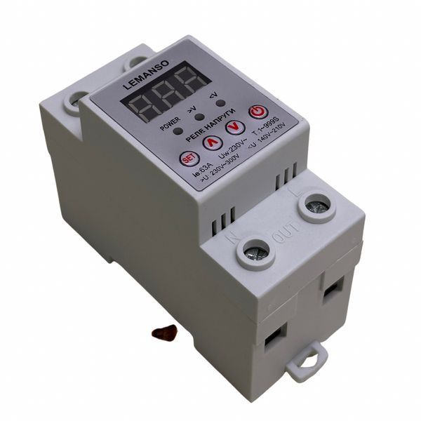 Реле напруги Lemanso LM31502-63A "Щит" з високим рівнем захисту