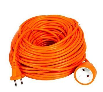 Удлинитель 1 гнездо 10A 50м без заземл. Lemanso / LMK065 оранж.