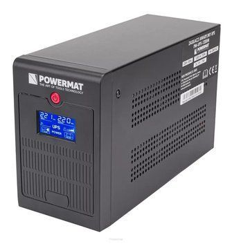 Источник бесперебойного питания POWERMAT 2000VA 1200W 2X 9AH PM-UPS-2000M