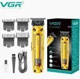 Акумуляторна машинка для стриження (clipper) VGR V-904 GOLD, 4 насадки, 2000 mAh, LED display