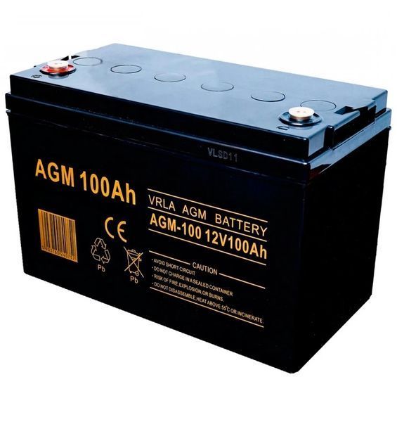 Аккумулятор AGM Volt Polska 12В 100Ач 1200Втч VRLA кислотно-щелочные для дома AGMVP12-100