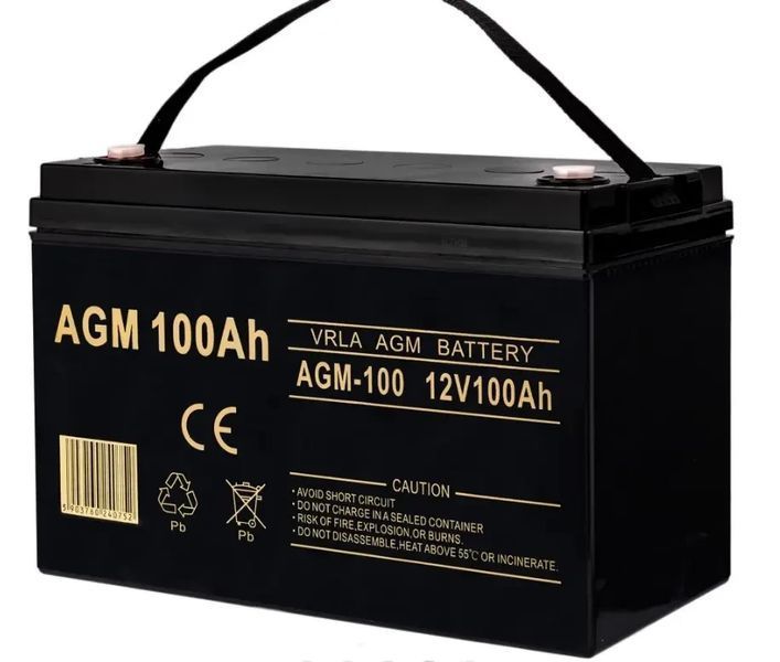 Аккумулятор AGM Volt Polska 12В 100Ач 1200Втч VRLA кислотно-щелочные для дома AGMVP12-100