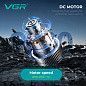 Тример VGR V-299 BLACK, 4 насадки, 9000RPM, 2000 mAh, 5 рівнів швидкості, LED display