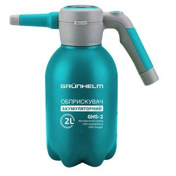 Обприскувач акумуляторний GRUNHELM GHS-2, (2АН/3.7V LiOn, 2-4бар, 2л)
