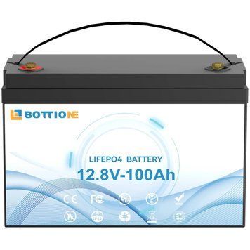 Акумулятор Bottione 12.8V/100AH LiFePO4 літій-залізо-фосфатний 1280W*h для ІБП