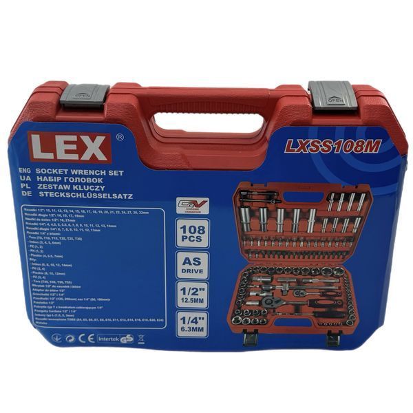 Набор инструментов LEX MXSS108M (108 частей)