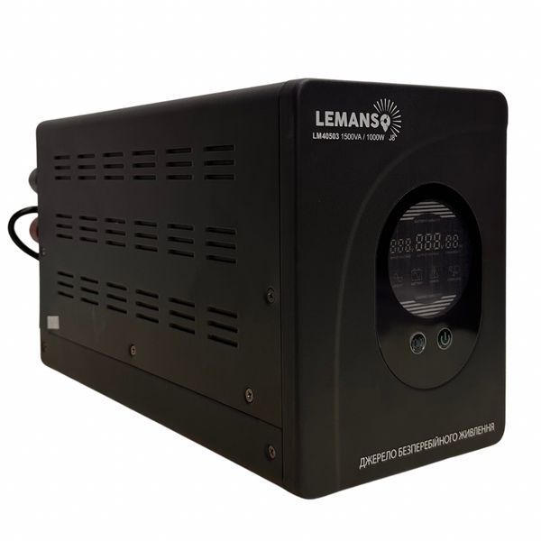 Источник бесперебойного питания (ИБП) Lemanso 1500VA 1000Вт 140-275V LM40503