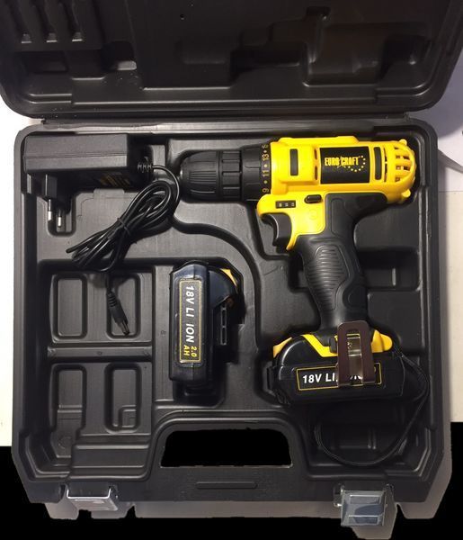 Акумуляторний шуруповерт Euro Craft CD216 18V