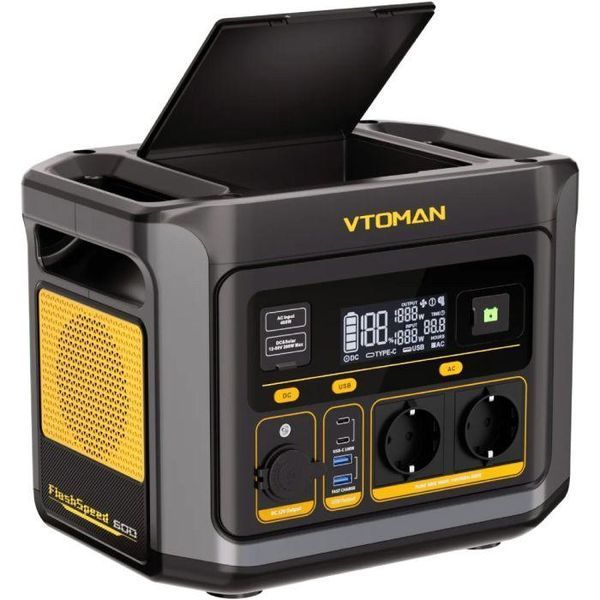 Зарядна станція VTOMAN FlashSpeed 600, 600 Вт, 499 Вт&middot;год, LiFePO4, UPS, чиста синусоїда