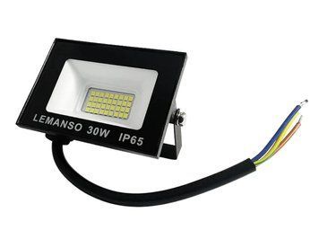 Прожектор світлодіодний LED SMD 30W 6500K IP65 1800LM чорний "Нептун" Lemanso LMP103-30