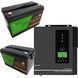 Гибридный инвертор ANERN + 2 аккумулятора Perfect SOLAR (LiFePO4, 24 В, 100 Ah)