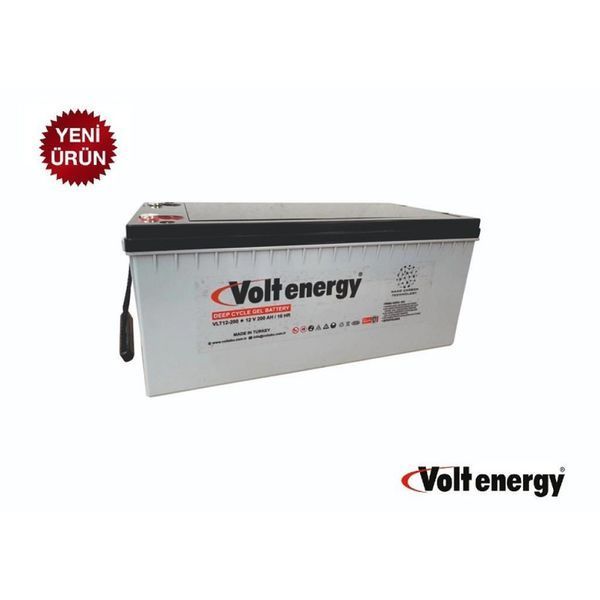 Гелевий акумулятор VOLTENERGY VLT 200-12 з ємністю 200 А&middot;г і напругою 12 В