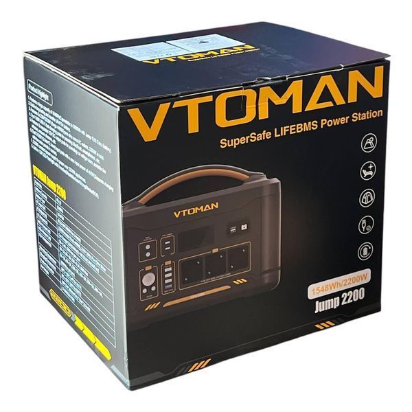 Зарядна станція VTOMAN Jump 2200 2200 Вт, 1548 Вт&middot;год, LiFePO4
